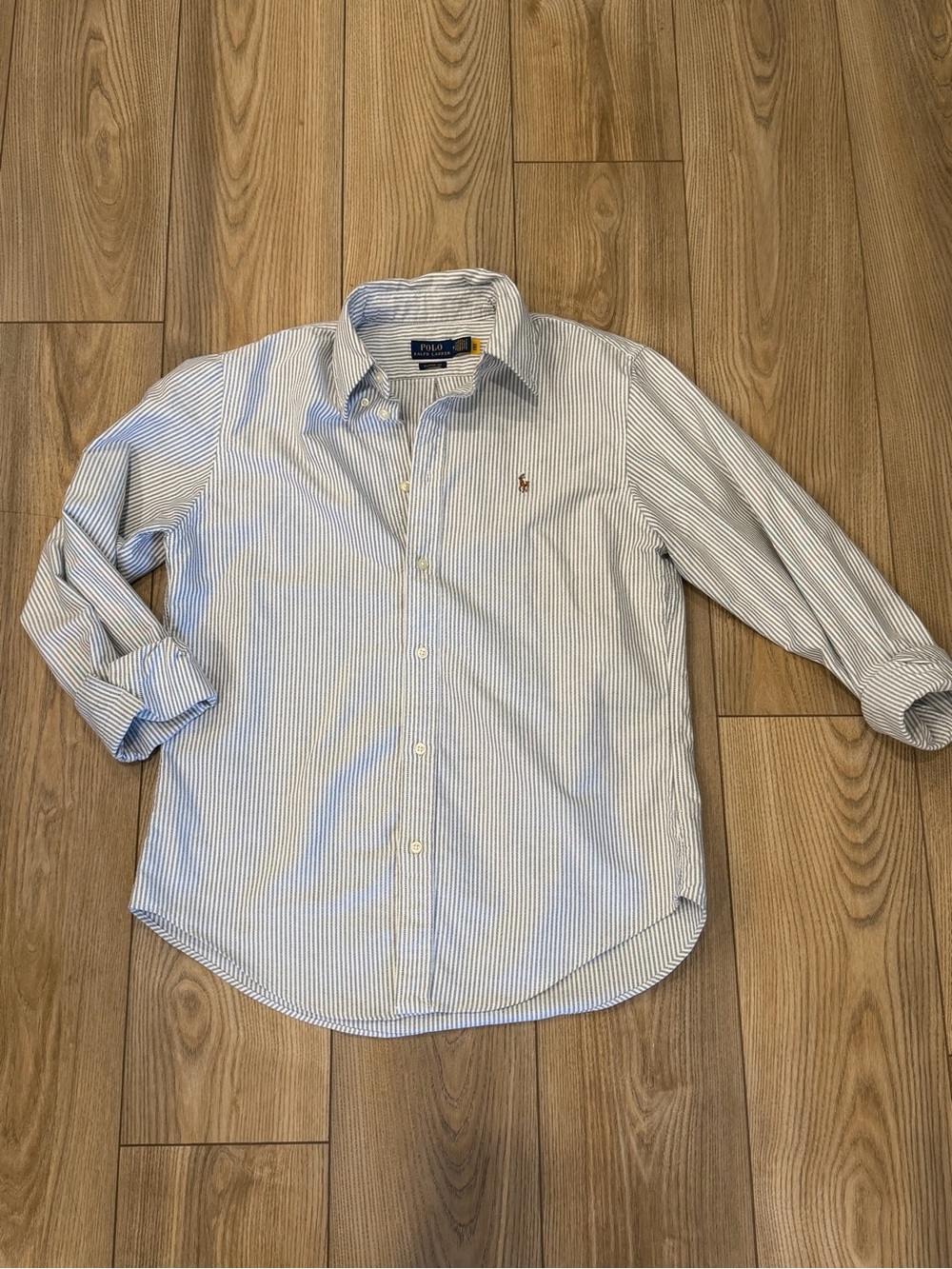 Polo Ralph Lauren Navy & White Stripped Button Down